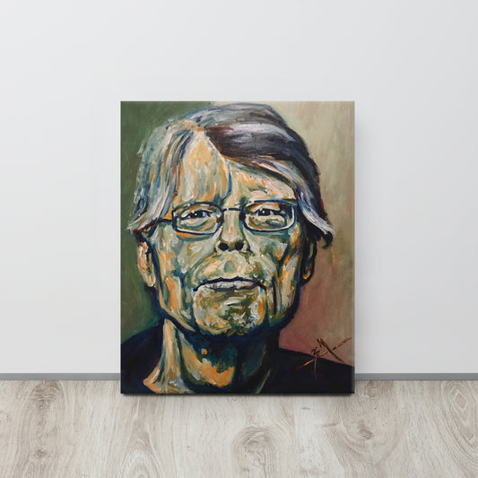 Tribute to Stephen King, a Portrait - Canvas Wall Decor