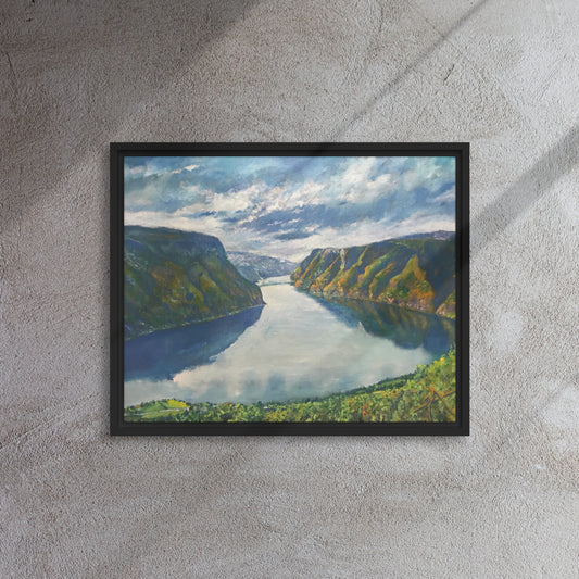 Fjord - Framed Canvas Wall Decor