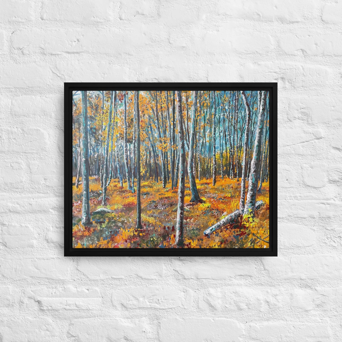 Autumn Woodland - Framed Canvas Wall Decor