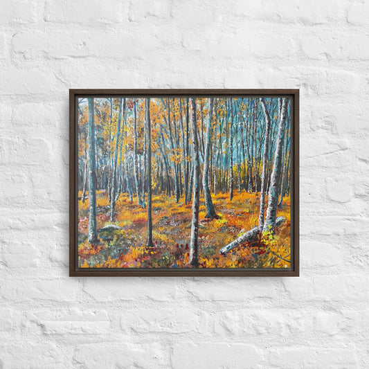 Autumn Woodland - Framed Canvas Wall Decor