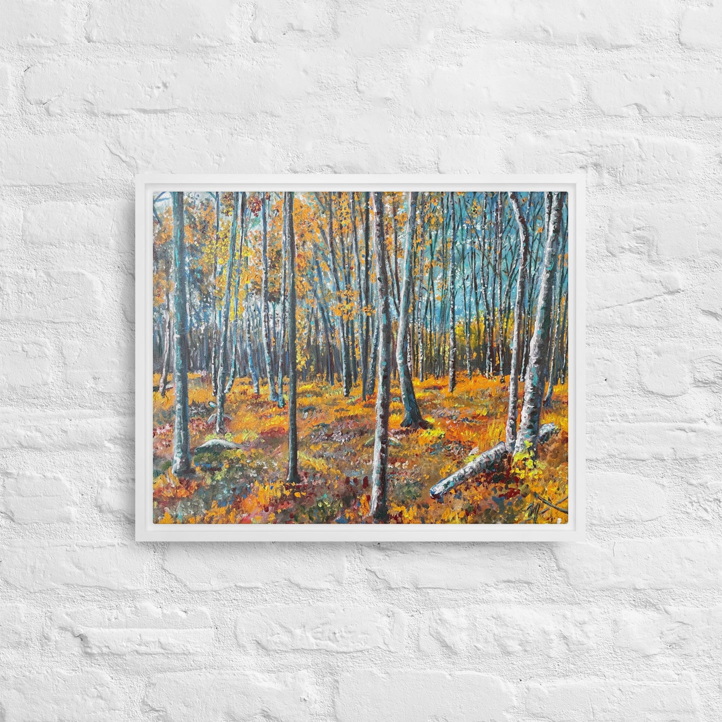 Autumn Woodland - Framed Canvas Wall Decor